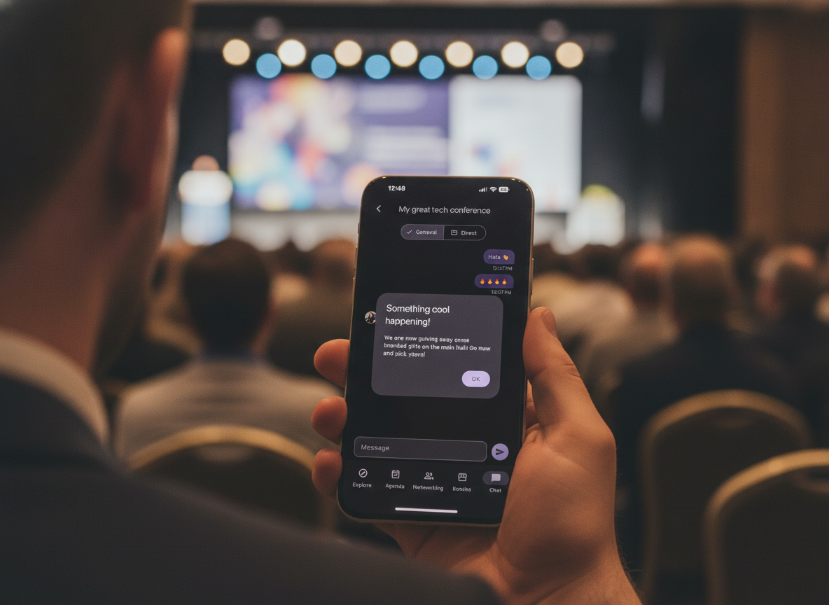Chat and announcements screenshot
